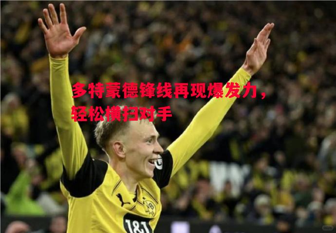 多特蒙德锋线再现爆发力,轻松横扫对手 多特蒙德锋线再现爆发力,轻松横扫对手